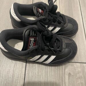 Adidas Kids Black and White Sneakers